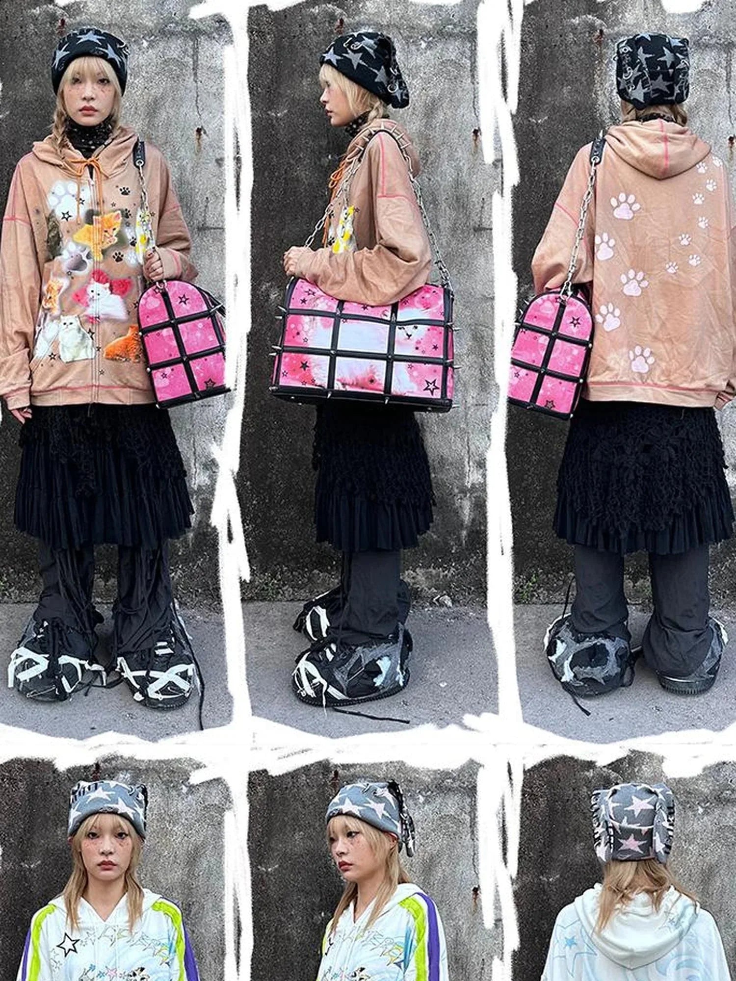 Fierce Rabbit Star Knit Beanie