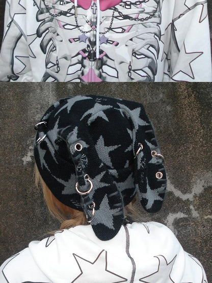 CFIERCE Fierce Rabbit Star Knit Beanie