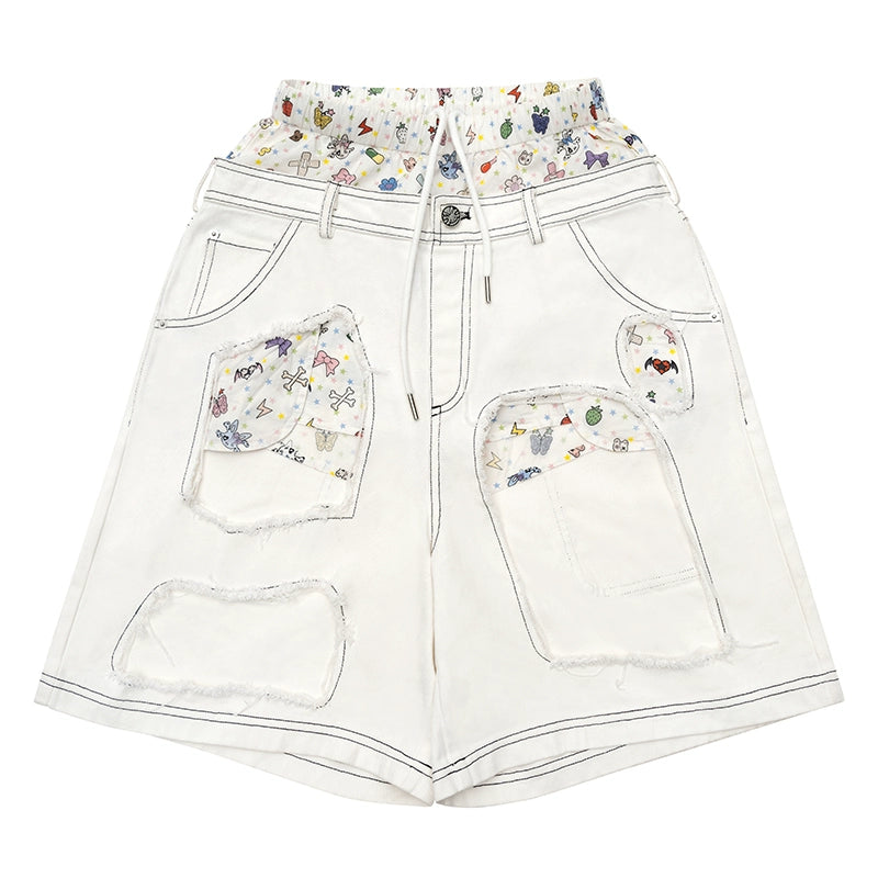 CFIERCE_Fierce_Ripped_Denim_Shorts_With_Detailing_MISSTT