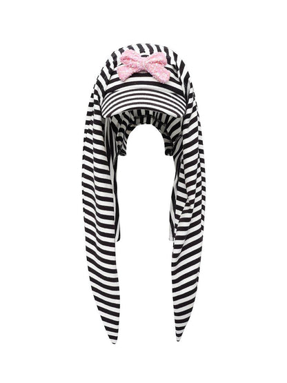 CFIERCE Fierce Striped Rabbit Ear Baseball Cap