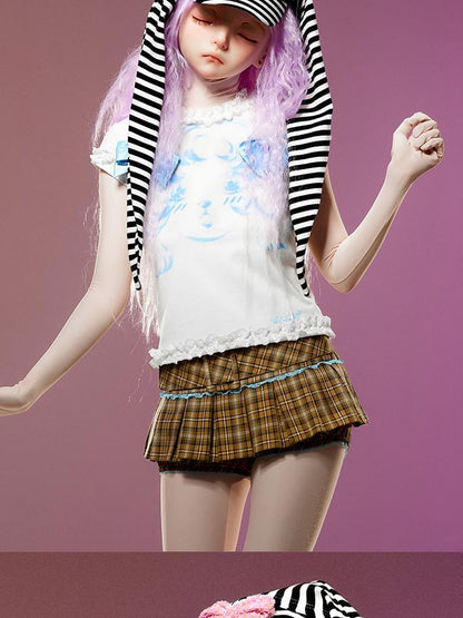 CFIERCE Fierce Striped Rabbit Ear Baseball Cap