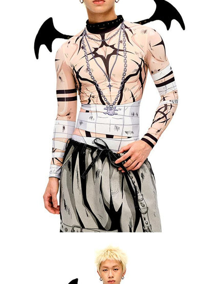CFIERCE Fierce Warrior Print Base Layer Top