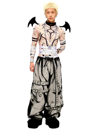 CFIERCE Fierce Warrior Print Base Layer Top