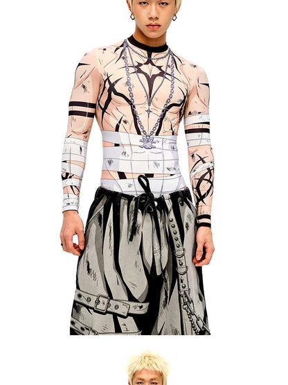 CFIERCE Fierce Warrior Print Base Layer Top