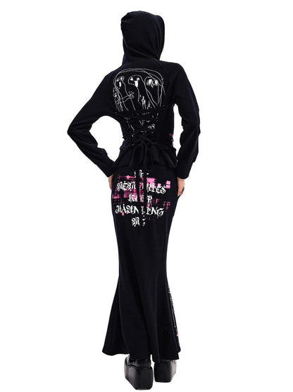 CFIERCE Ghost Print Low Waist Slim Fit Women&