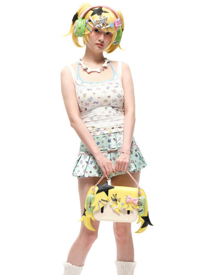 CFIERCE Girl With Headphones Crossbody Bag