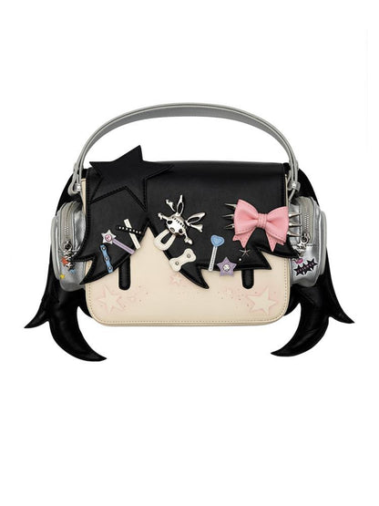 CFIERCE Girl With Headphones Crossbody Bag