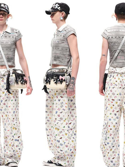 CFIERCE Girl With Headphones Crossbody Bag