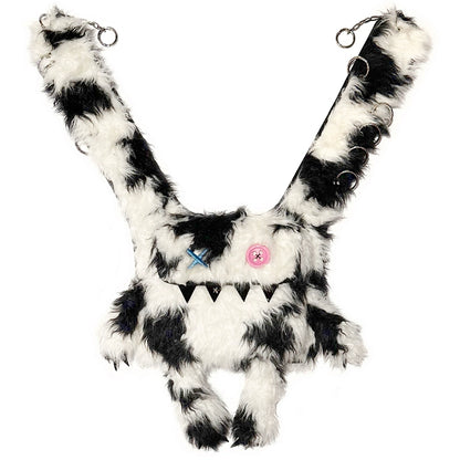 CFIERCE_Glossy_Faux_Fur_Rabbit_Leather_Trimmed_Dual_Use_Bag_MISSTT