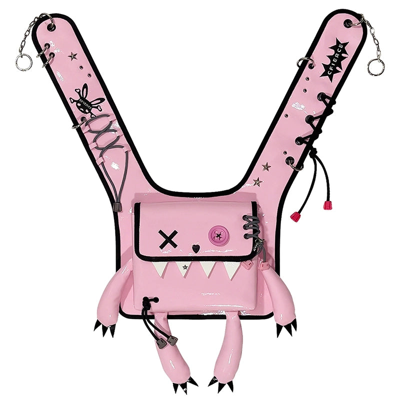 CFIERCE_Glossy_Faux_Fur_Rabbit_Leather_Trimmed_Dual_Use_Bag_MISSTT