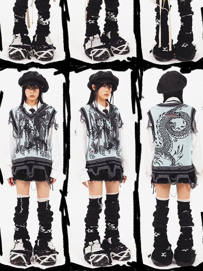CFIERCE Gradient Dragon Knit Women&