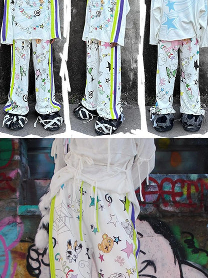 Graffiti Print Sweatpants