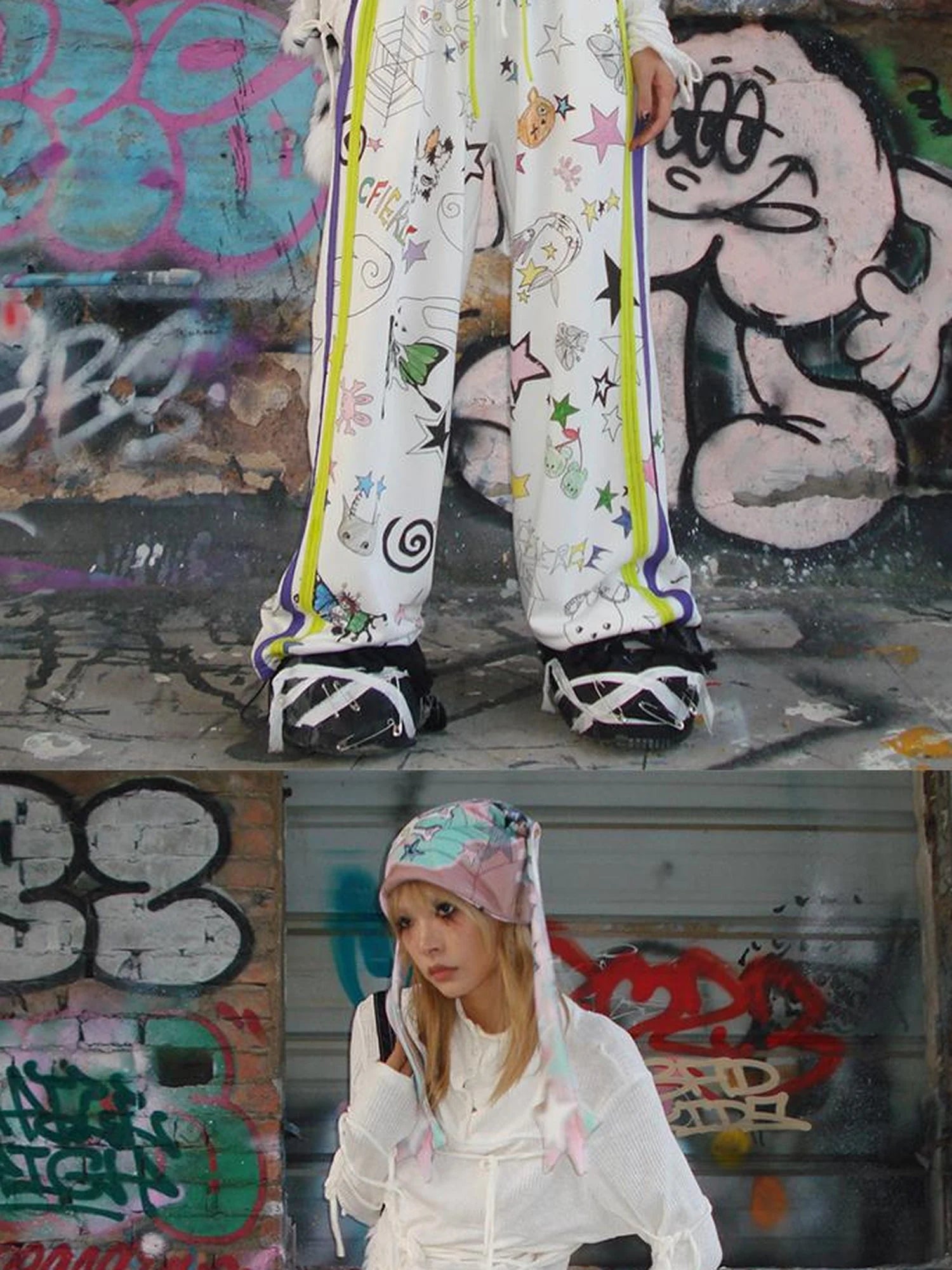 Graffiti Print Sweatpants