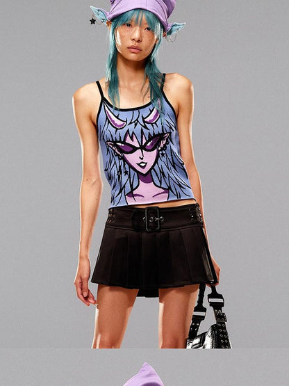 CFIERCE Gray Witch Knit Webbing H Shape Women&