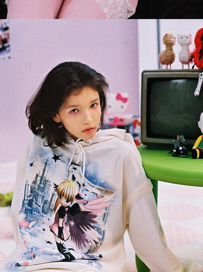 CFIERCE Heaven Angel Wings Printed Hoodie