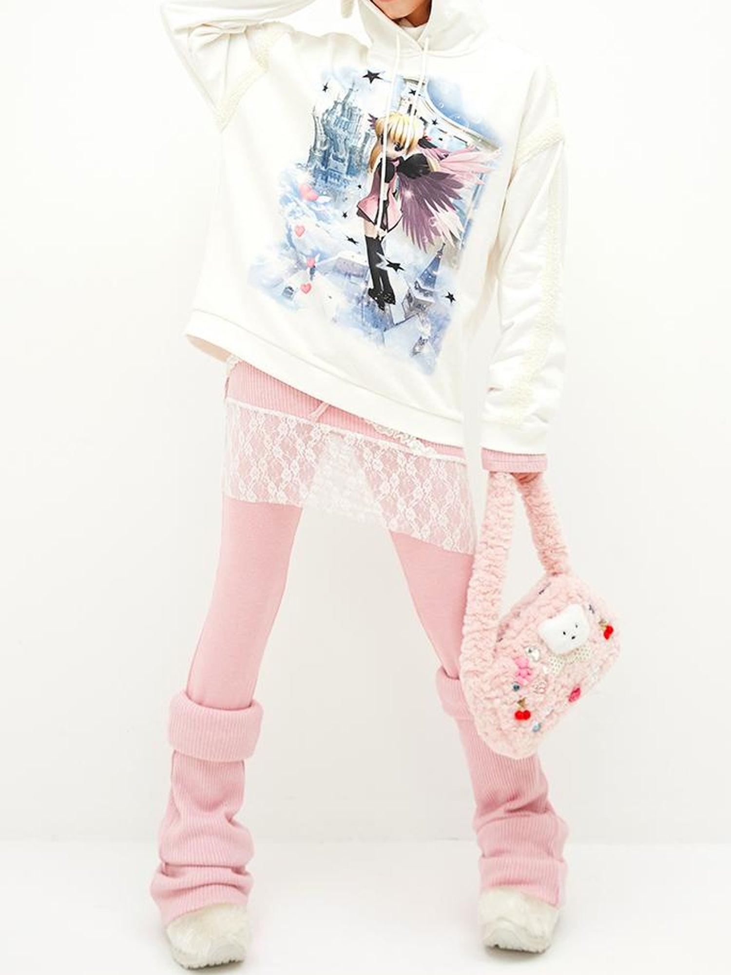 CFIERCE Heaven Angel Wings Printed Hoodie