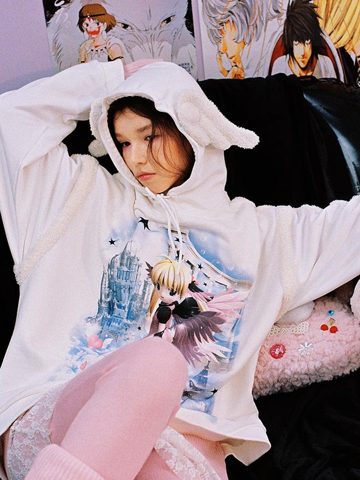 CFIERCE Heaven Angel Wings Printed Hoodie