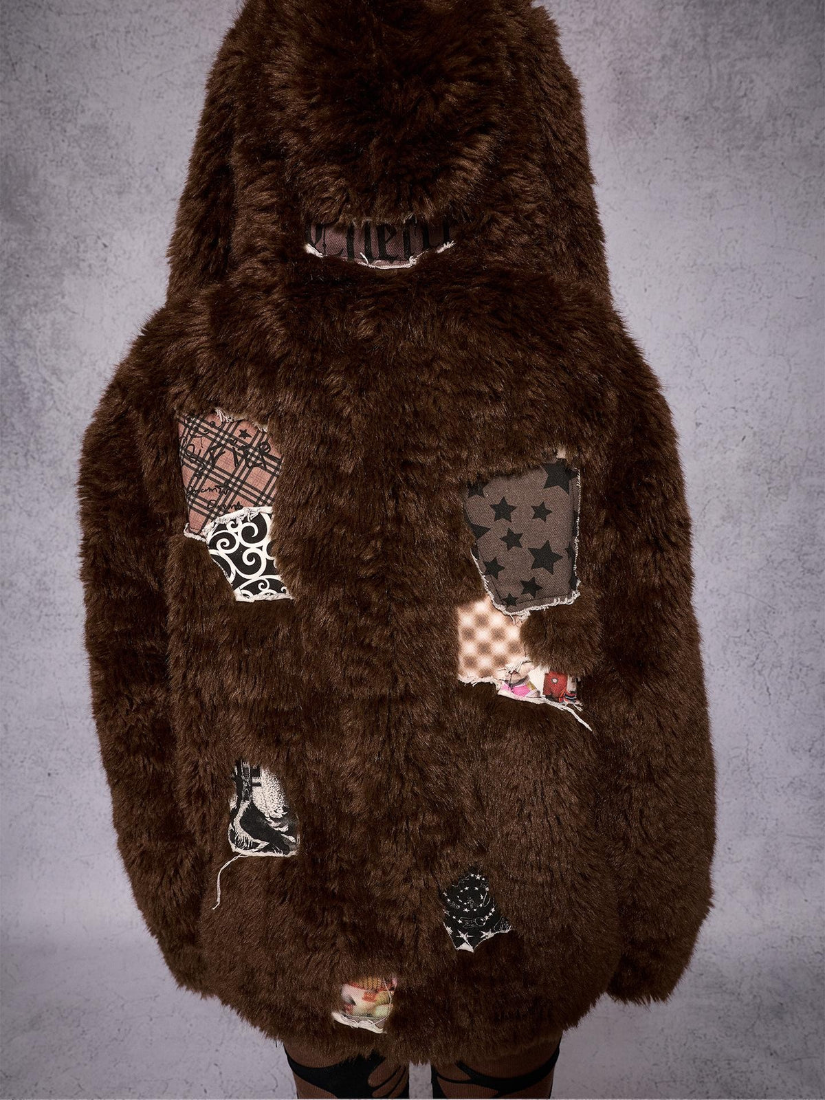 CFIERCE Hooded Rabbit Print Patch Women&