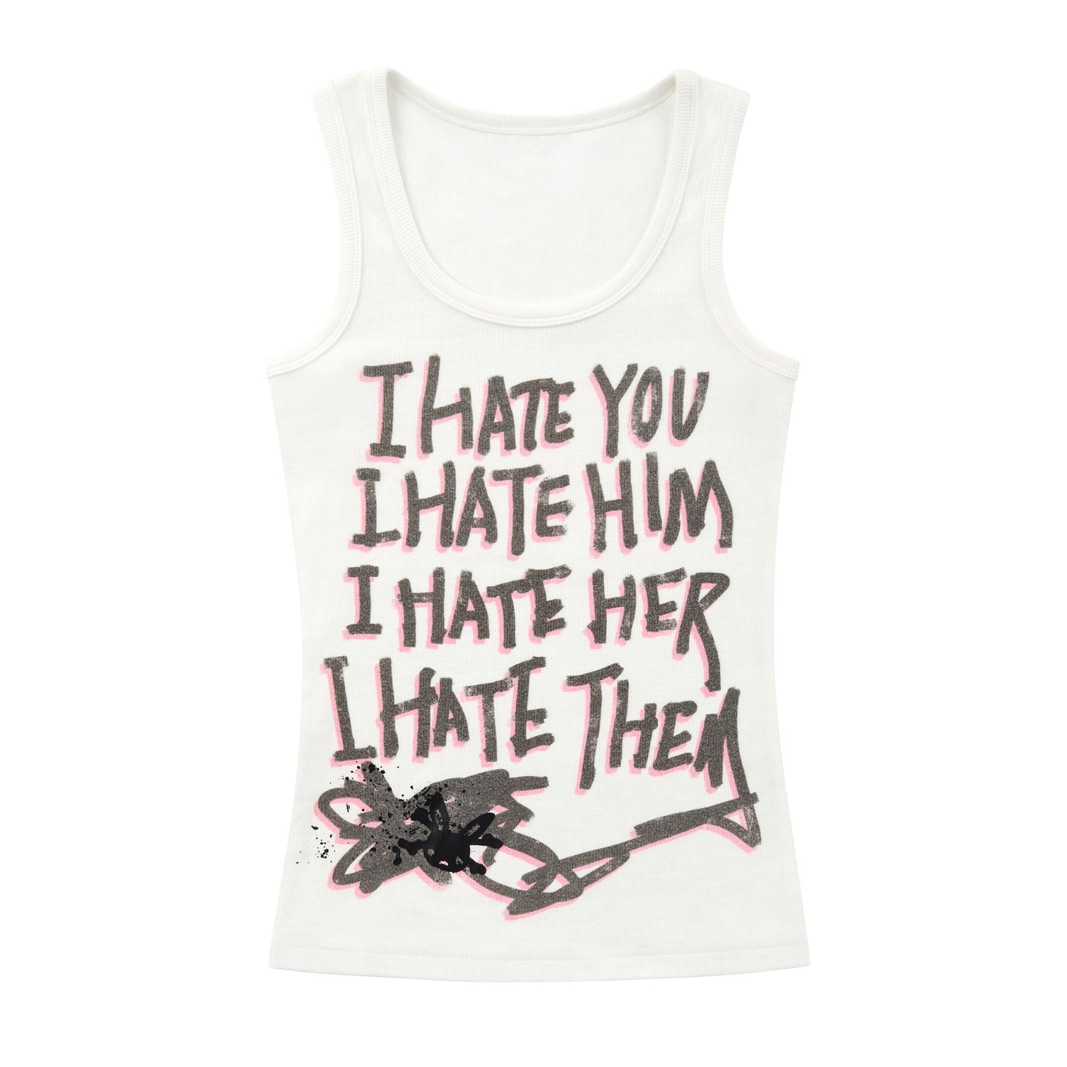 CFIERCE_I_Hate_Graphic_Print_H_Silhouette_Round_Neck_Women&