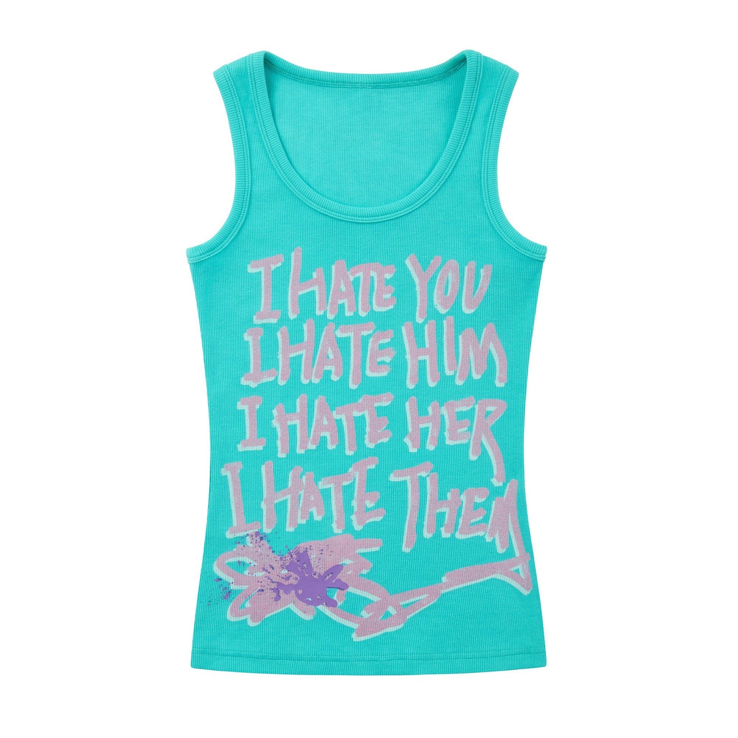 CFIERCE_I_Hate_Graphic_Print_H_Silhouette_Round_Neck_Women&