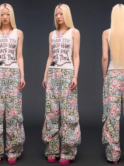 CFIERCE I Hate Graphic Print H Silhouette Round Neck Women&