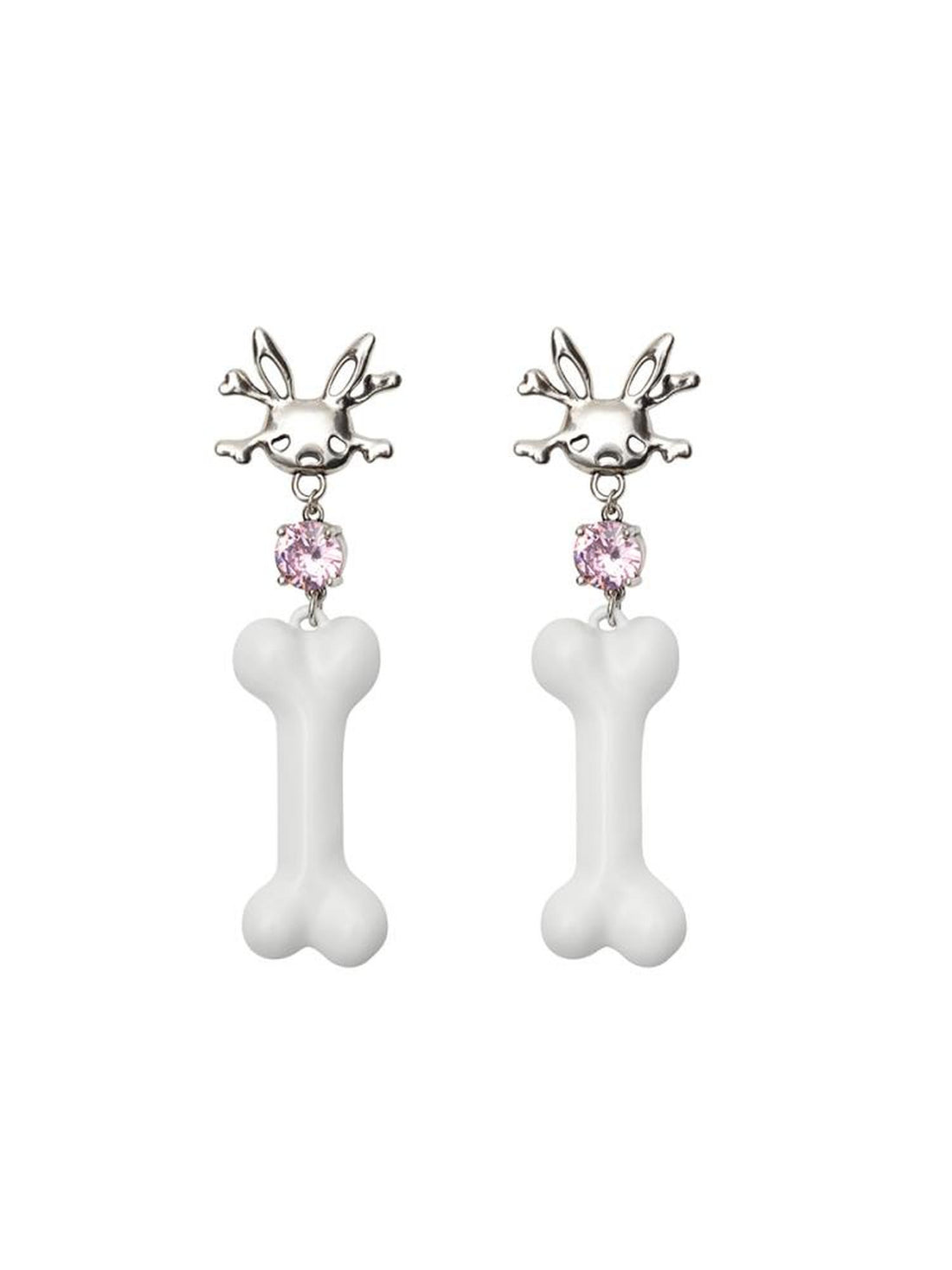 CFIERCE K C Bone Stud Earrings