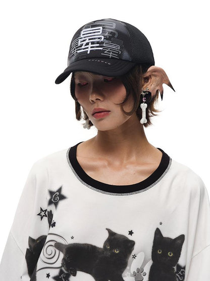CFIERCE K C Bone Stud Earrings