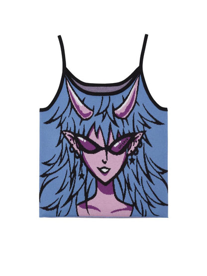 CFIERCE Knitted Vest With Witchcraft Allure