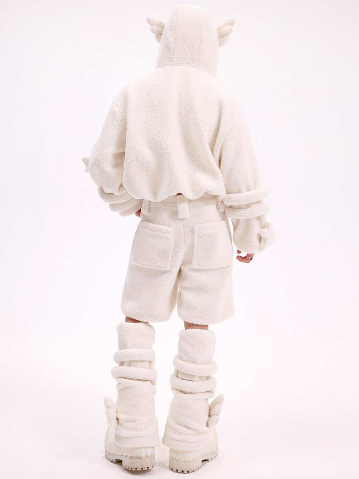 CFIERCE Lamb Fleece Shorts