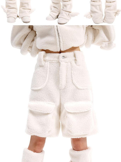 CFIERCE Lamb Fleece Shorts