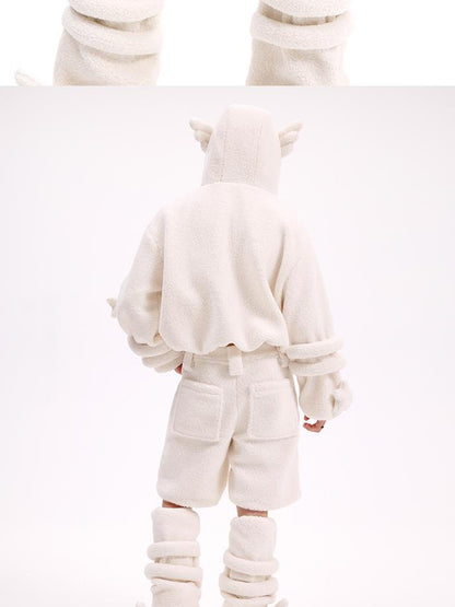 CFIERCE Lamb Fleece Shorts