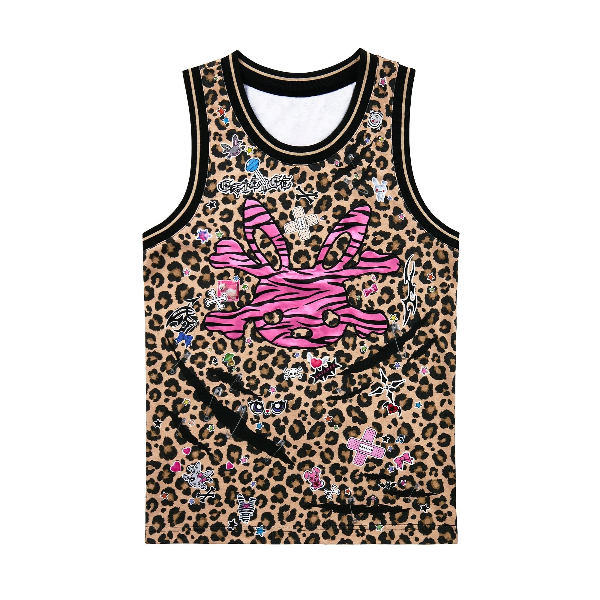 CFIERCE_Leopard_Zebra_Print_Embroidered_Rabbit_Skull_Applique_Women&