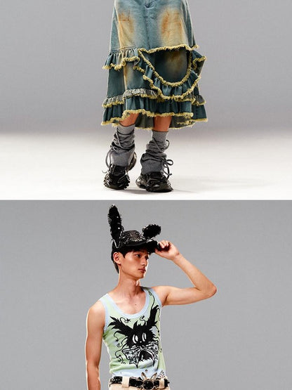 CFIERCE Magic Rabbit Knitted H Shaped Women&