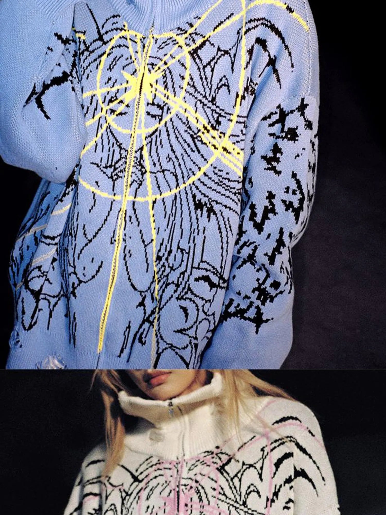 Magical Angel Knit Cardigan V Neck T Shirt Long Sleeve