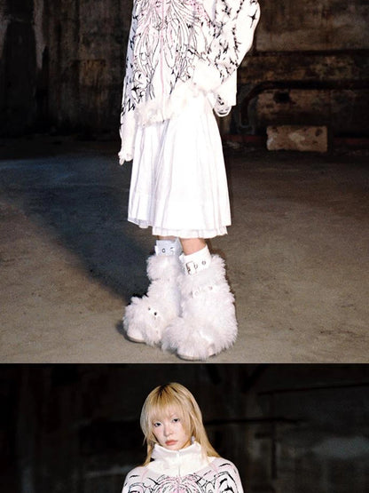 Magical Angel Knit Cardigan V Neck T Shirt Long Sleeve