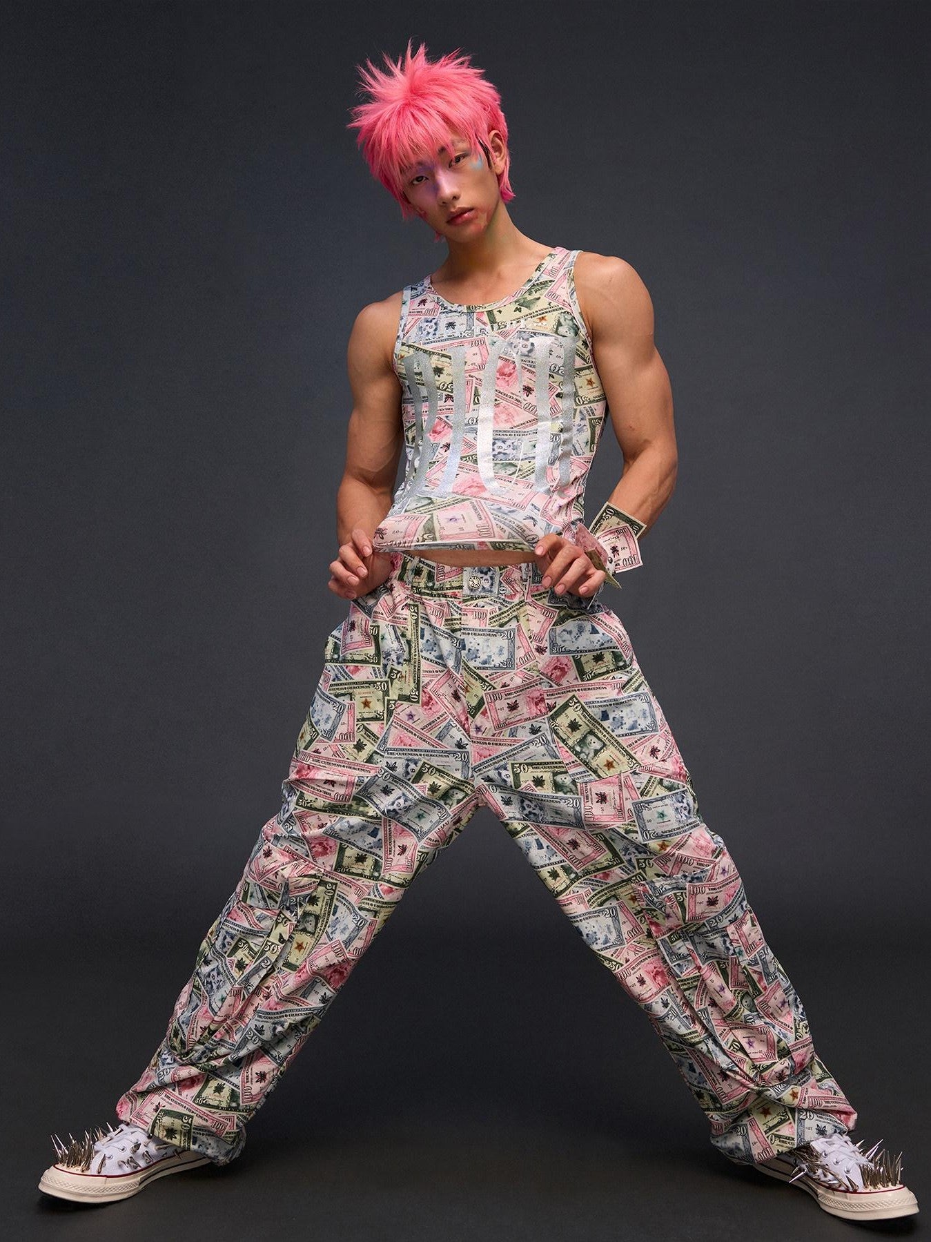 CFIERCE Multicolor Lettering Print Racerback Women&