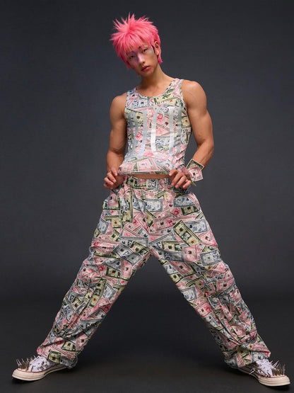CFIERCE Multicolor Lettering Print Racerback Women&