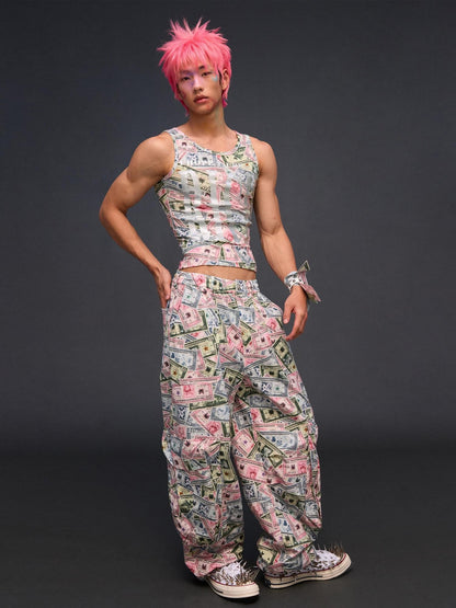 CFIERCE Multicolor Lettering Print Racerback Women&