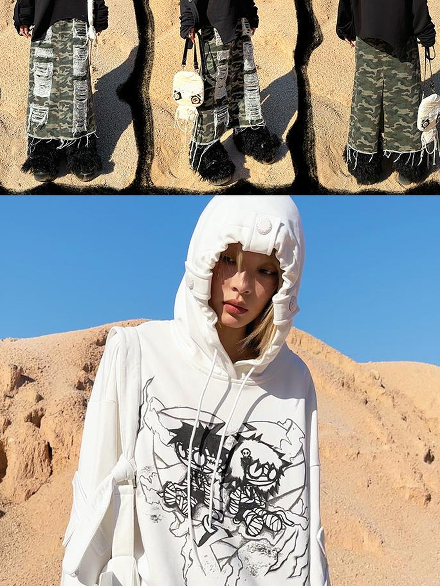 CFIERCE Mummy Couple Print Sweatshirt