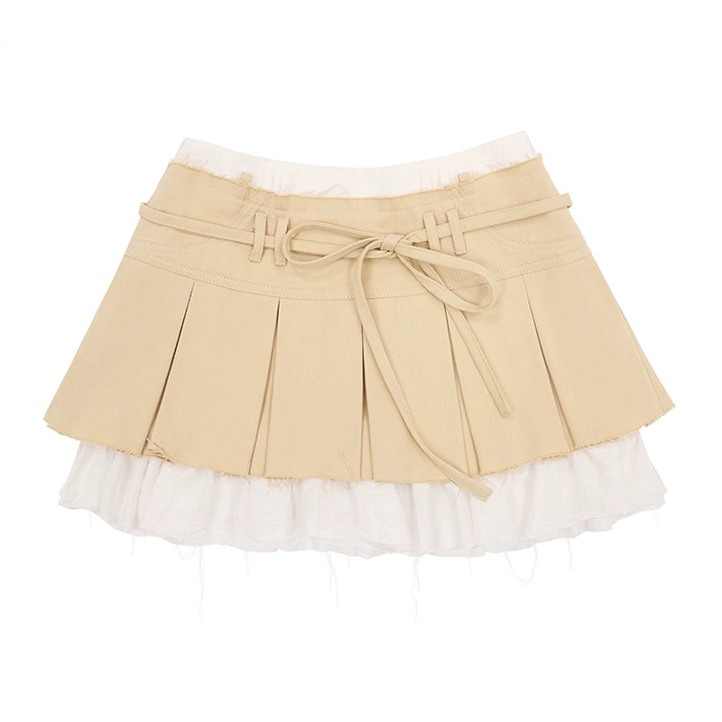 CFIERCE_Pleated_Raw_Hem_Skirt_MISSTT