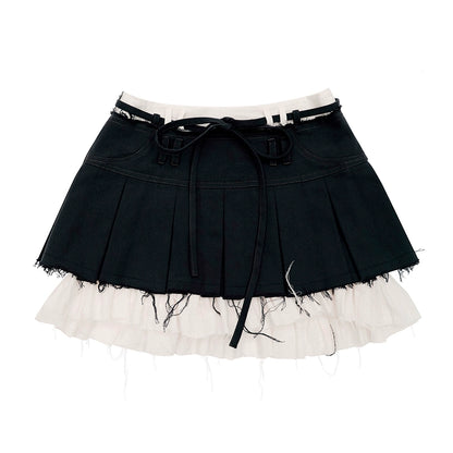 CFIERCE_Pleated_Raw_Hem_Skirt_MISSTT