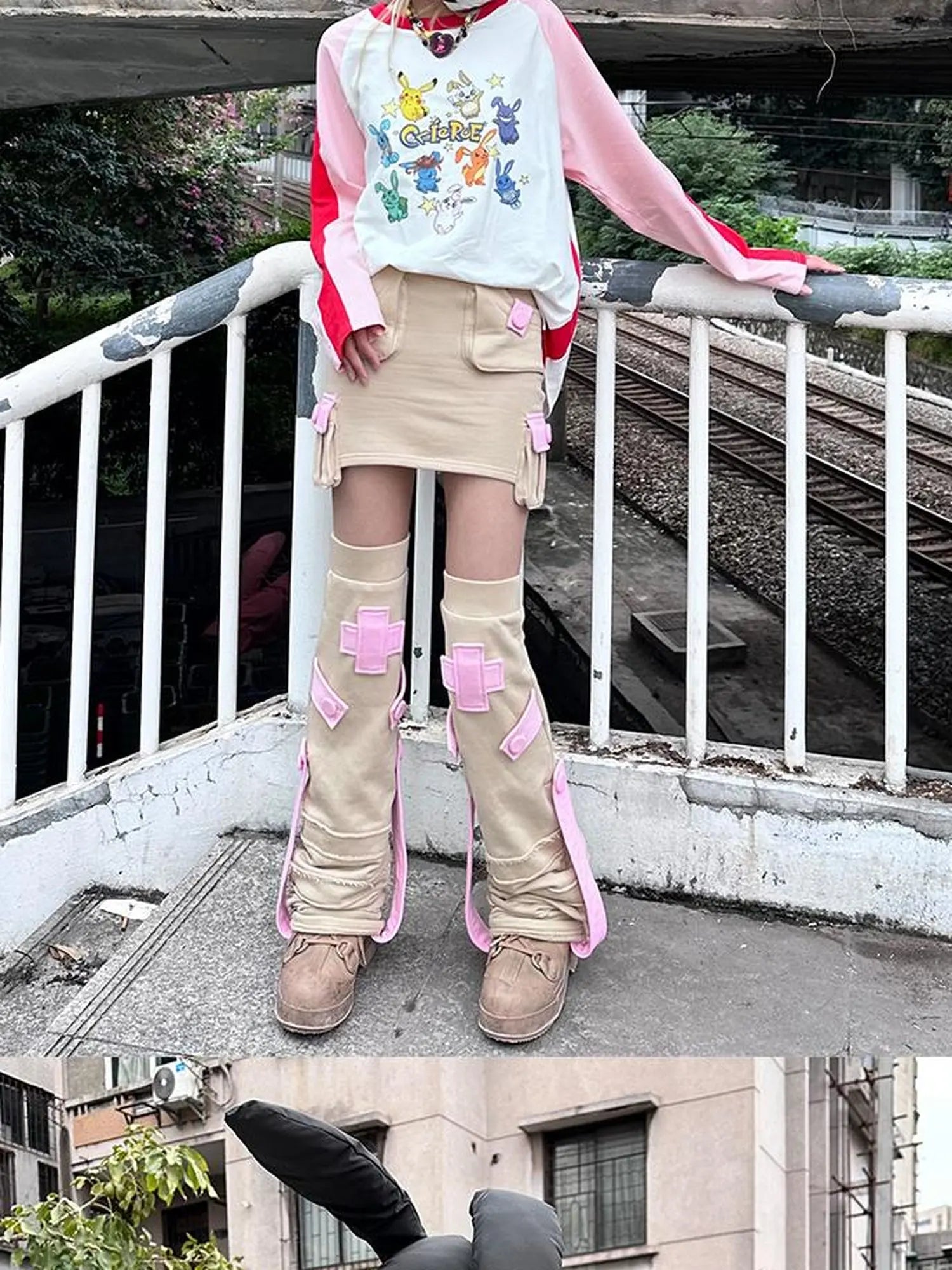 Plush Bunny Ears Cotton Hat