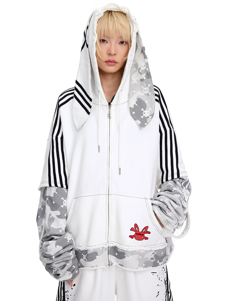 CFIERCE Premium 100 Percent Cotton Minimal Pullover Casual White S M L Hoodies