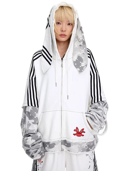 CFIERCE Premium 100 Percent Cotton Minimal Pullover Casual White S M L Hoodies