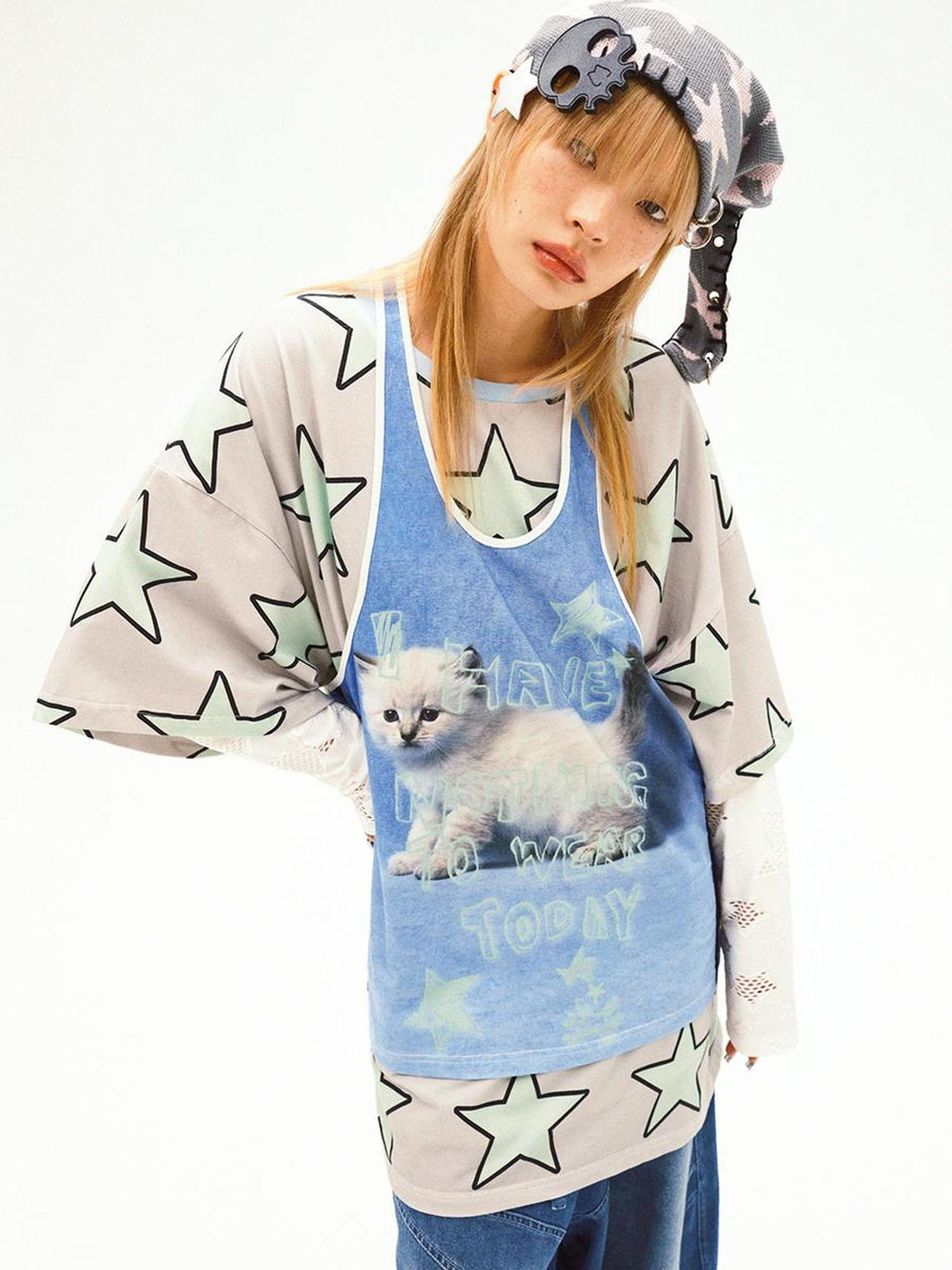 CFIERCE Print Sleeveless Top