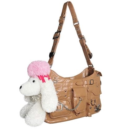 CFIERCE_Pu_Tote_Bag_With_Alloy_Accents_MISSTT