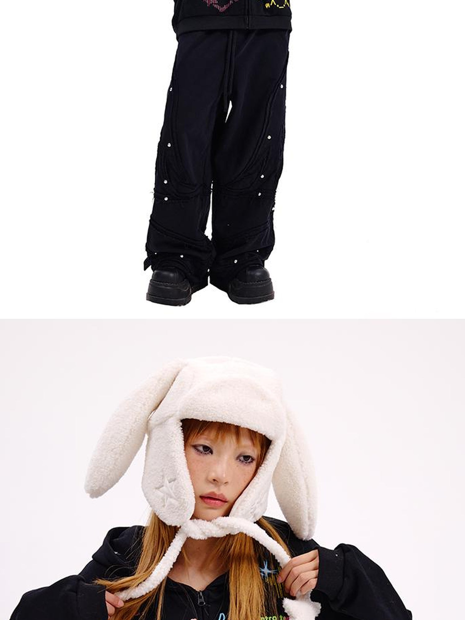 CFIERCE Rabbit Ear Aviator Hat