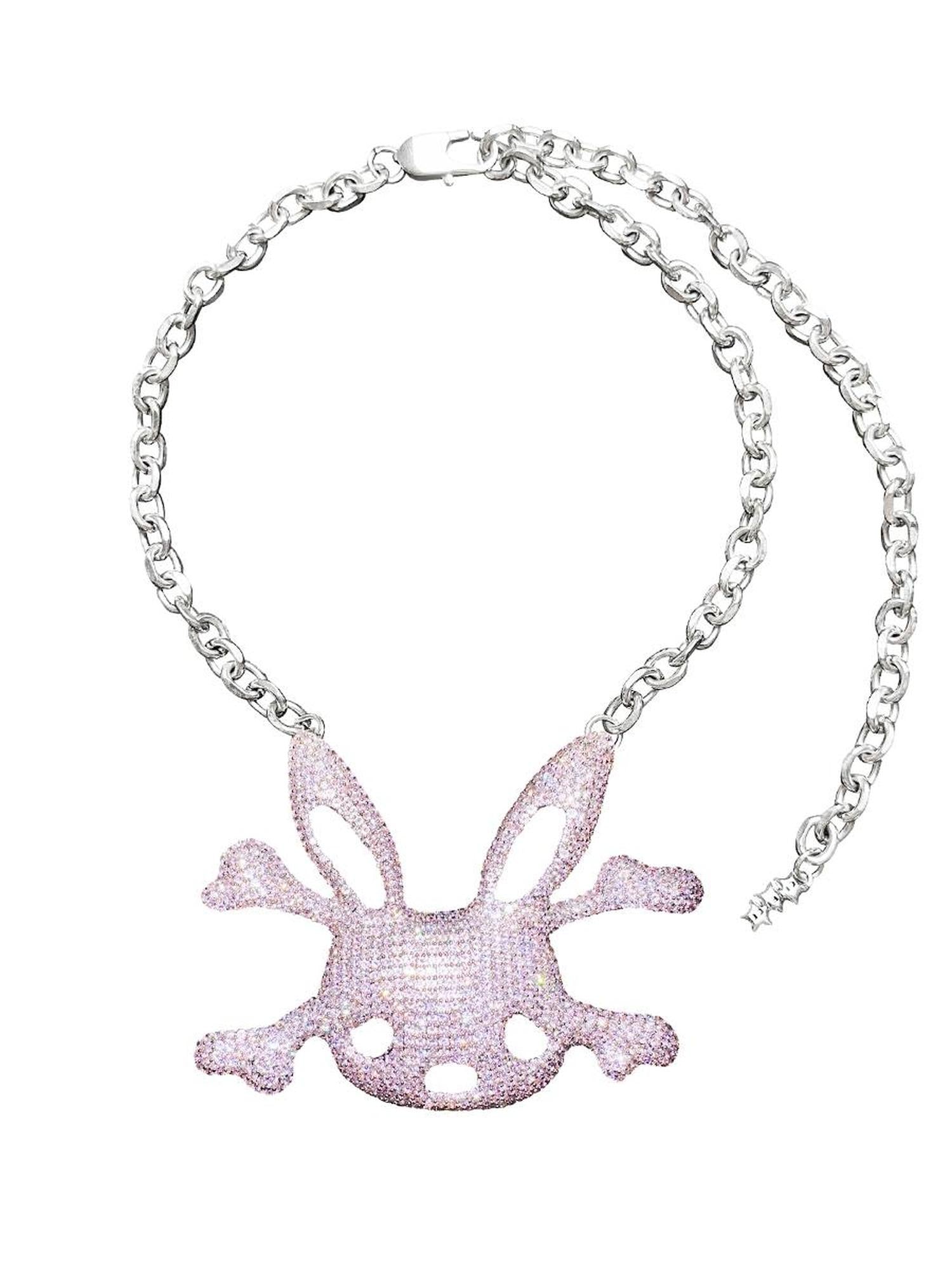 CFIERCE Rabbit Skull Pendant Necklace