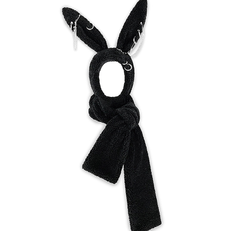 CFIERCE_Rebellious_Bunny_Plush_Scarf_Hat_With_Foldable_Ringed_Ears_MISSTT