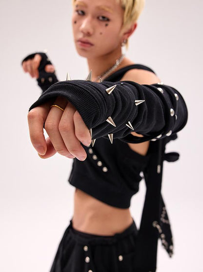 CFIERCE Rivet Trimmed Gloves
